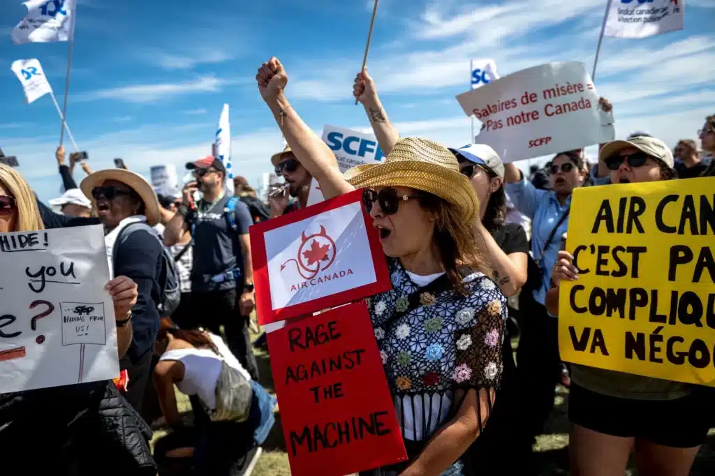 air canada employees defy carney